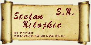 Stefan Milojkić vizit kartica